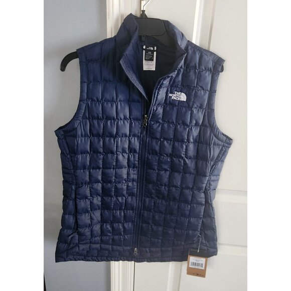 The North Face Womens Thermoball Insulated Vest Summit Navy Size Medium - Picture 1 of 3